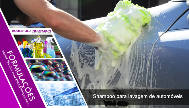 Shampoo para lavagem de automóveis