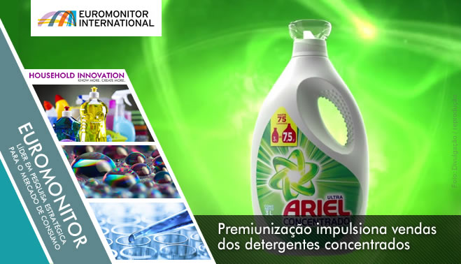 Premiunização impulsiona vendas dos detergentes concentrados