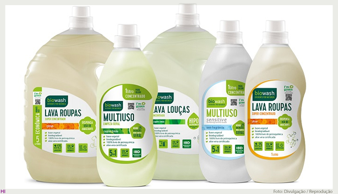 Biowash lança de embalagens de plástico de origem renovável e resina pós-consumo