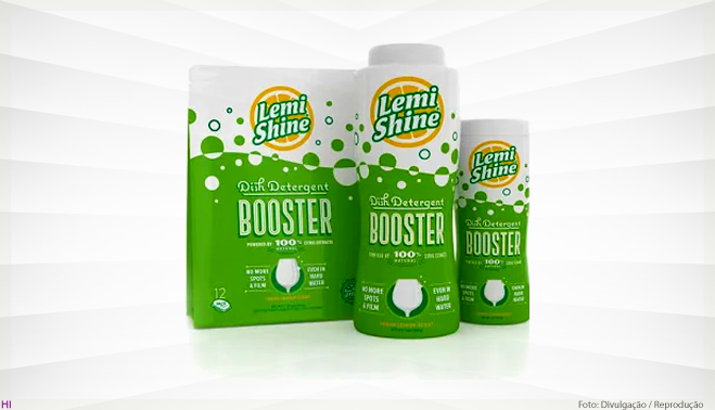 Lemi Shine adiciona comprimidos de detergente para pratos