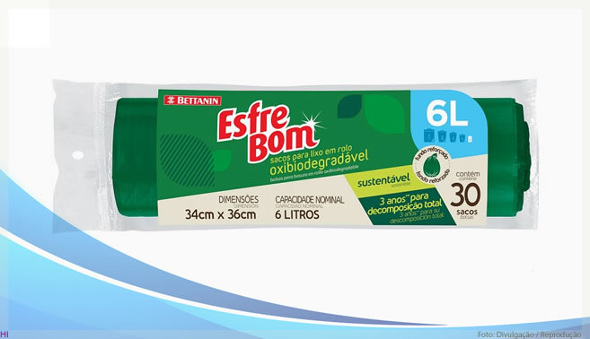 Bettanin lança saco de lixo oxibiodegradável