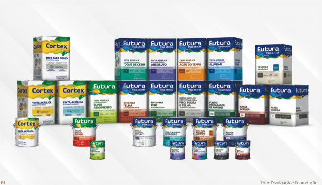 Futura Tintas redesenha embalagens