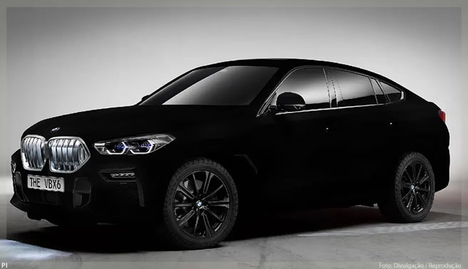 BMW X6 ganha a pintura preta mais preta do mundo
