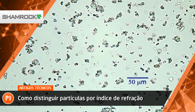 Como distinguir partículas por índice de refração